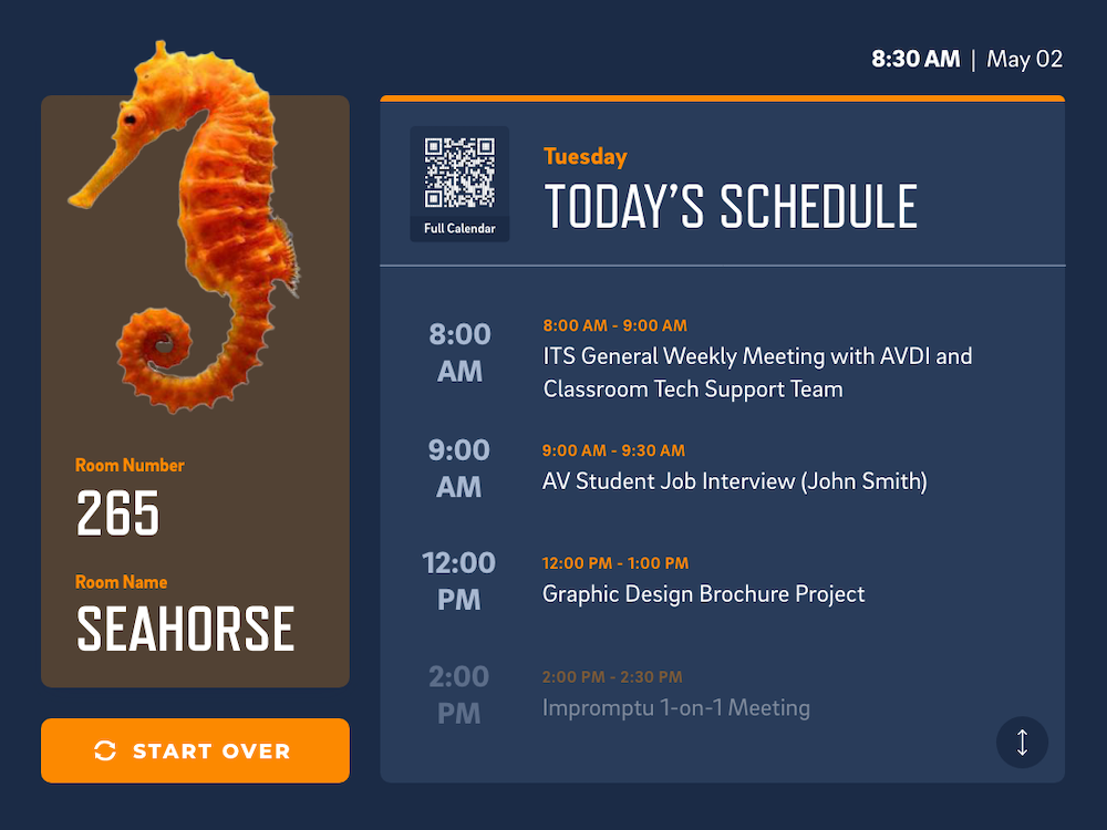 iPad Scheduling Design-Seahorse